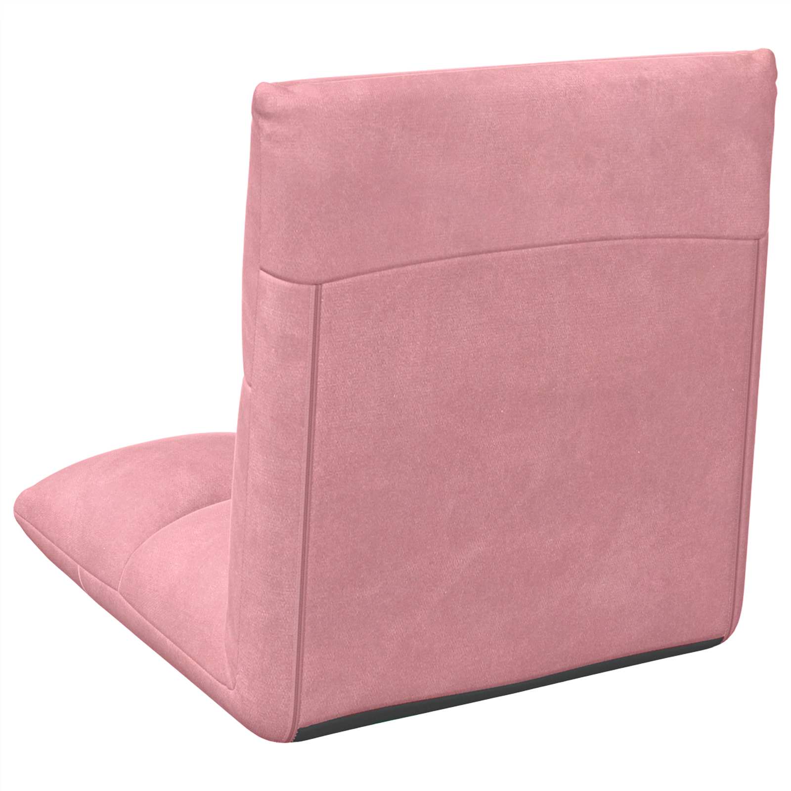 Verstellbarer Fußsessel Rosa Samt