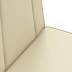 Verstellbarer Fußsessel Creme Kunstleder