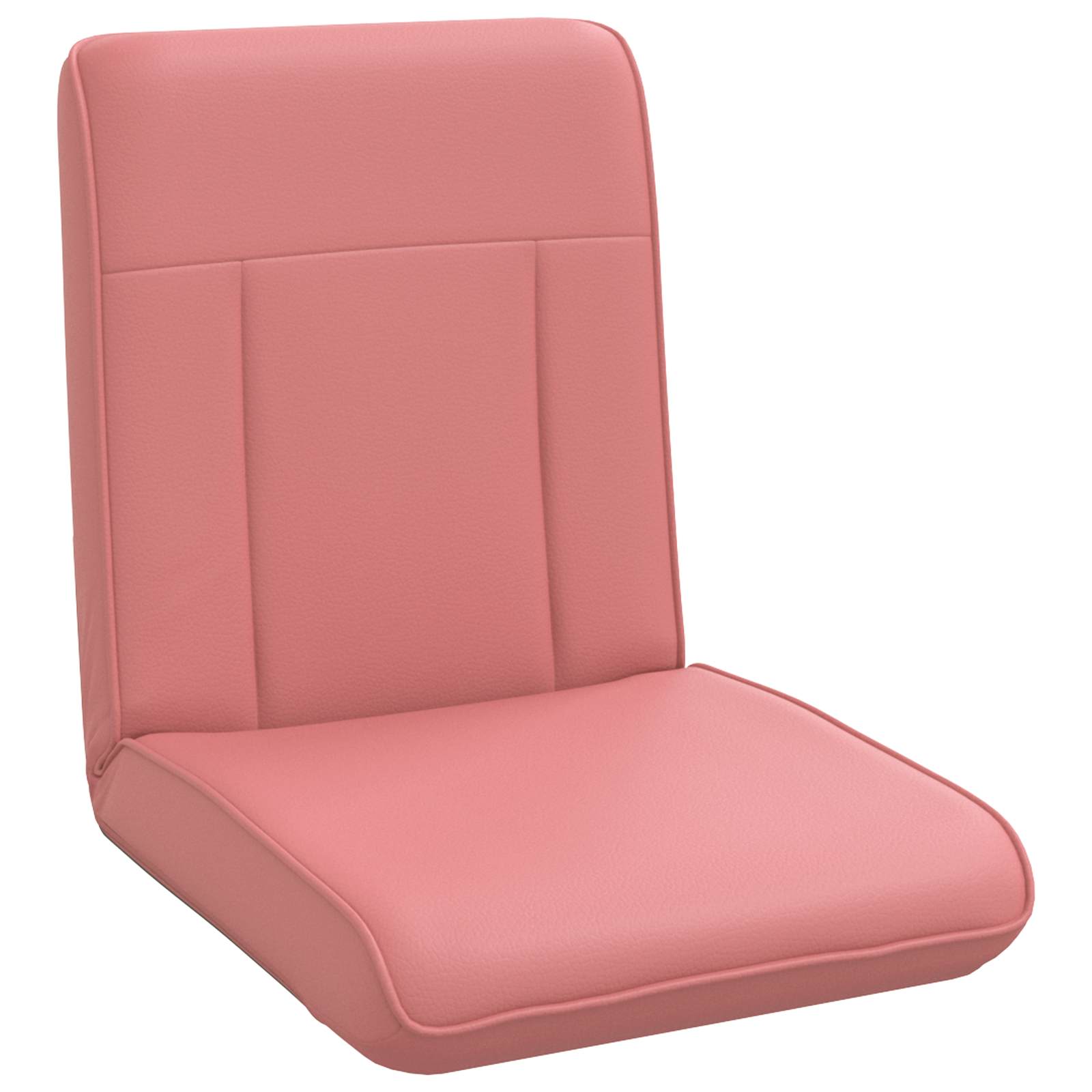 Verstellbarer Fußsessel Rosa Kunstleder