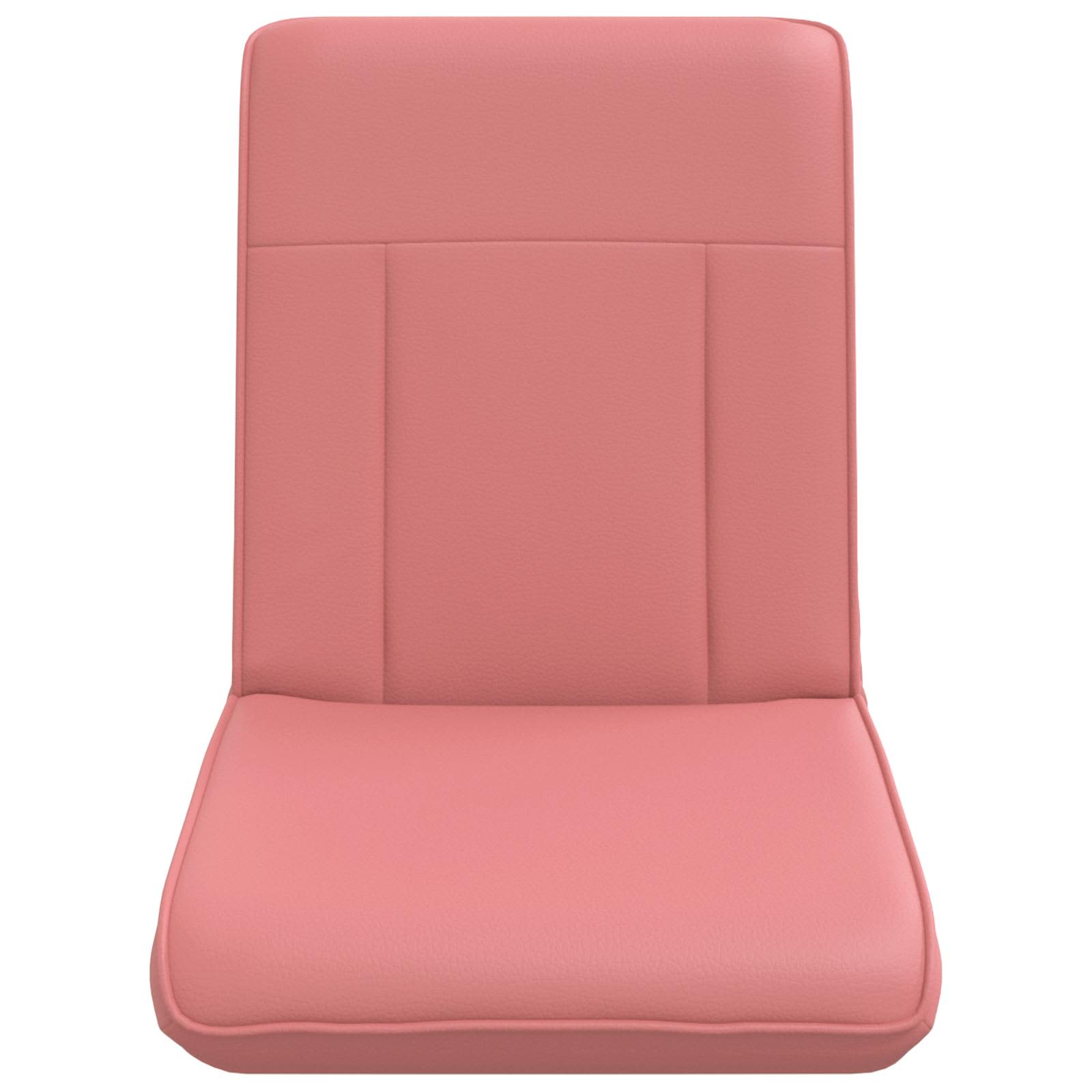 Verstellbarer Fußsessel Rosa Kunstleder