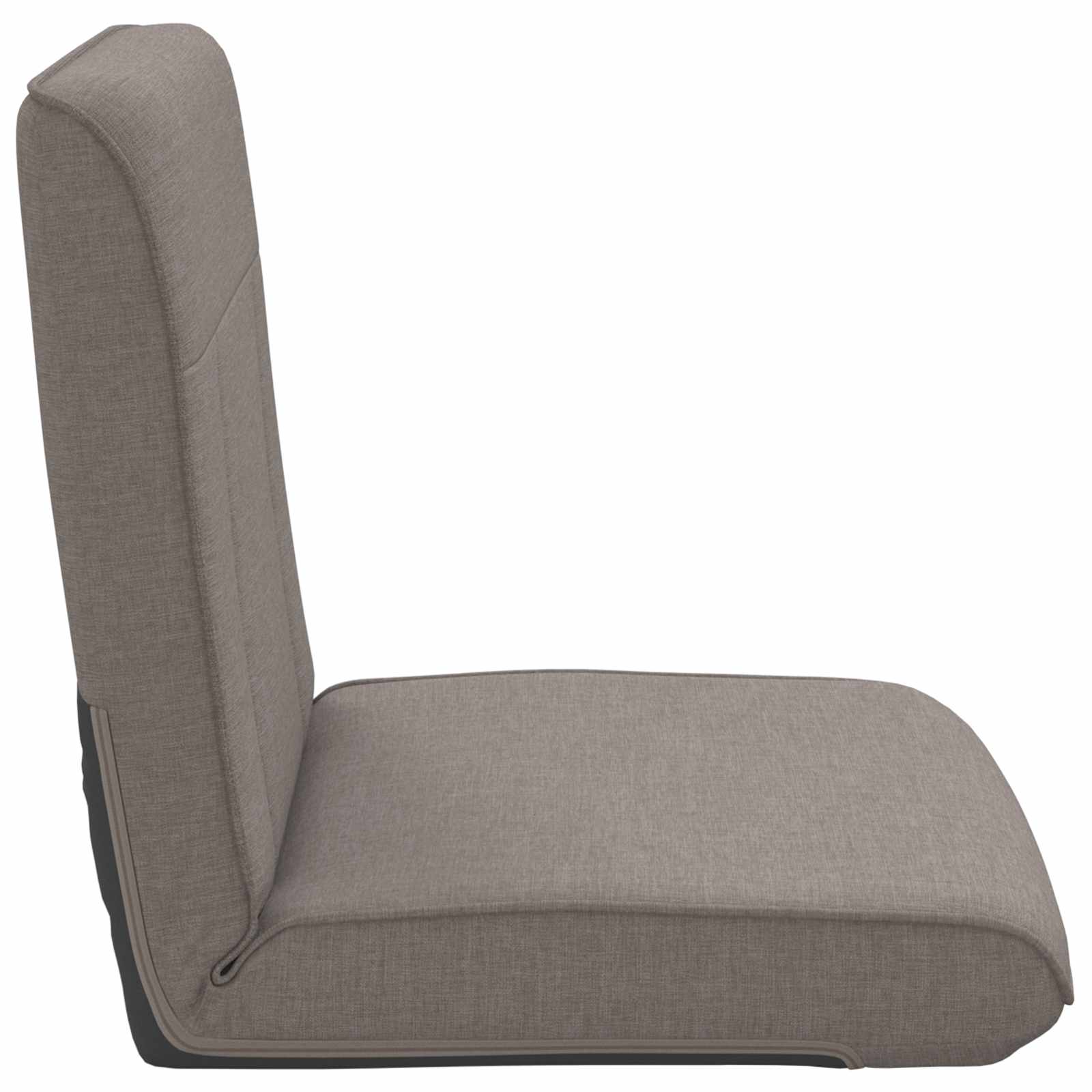 Verstellbarer Fußsessel Taupe Stoff