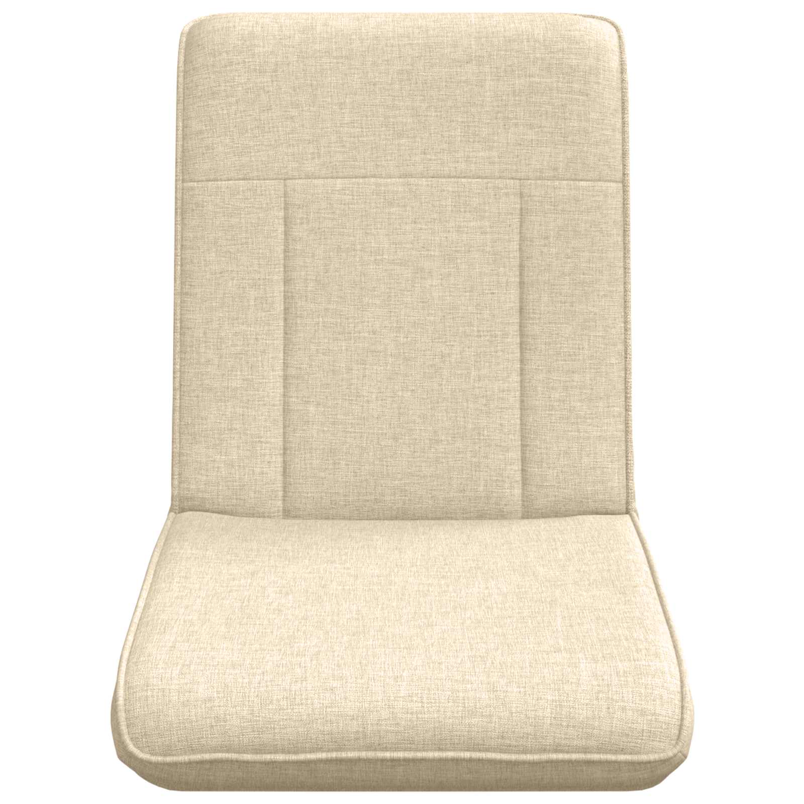 Verstellbarer Fußsessel Creme Stoff