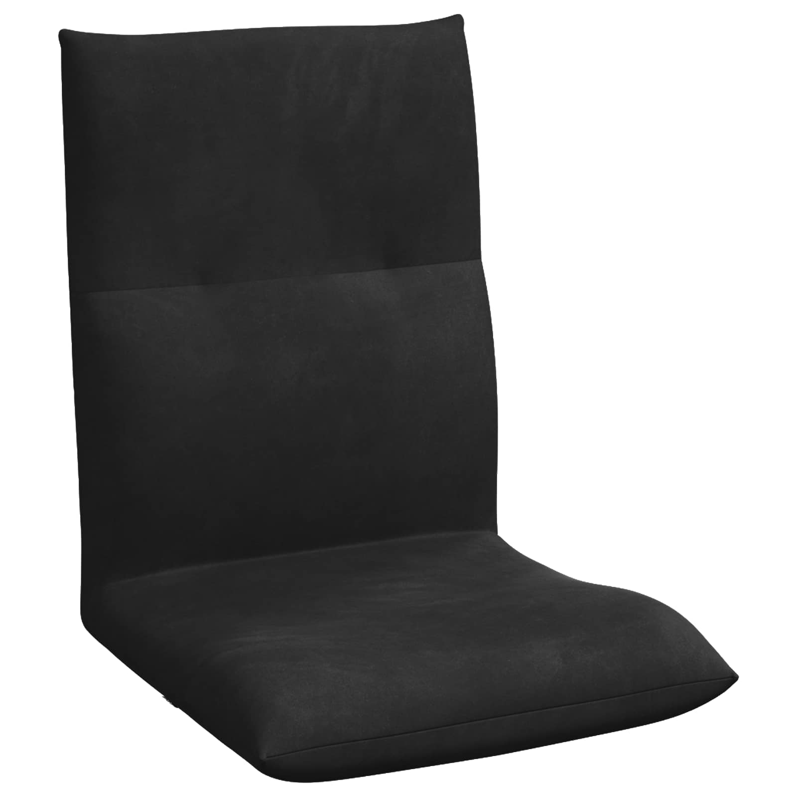 Verstellbarer Fußsessel Schwarz Samt