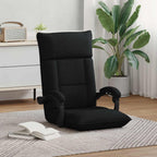 Verstellbarer Fußsessel Schwarz Stoff