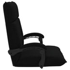 Verstellbarer Fußsessel Schwarz Stoff