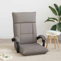 Verstellbarer Fußsessel Taupe Stoff
