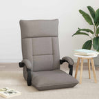 Verstellbarer Fußsessel Taupe Stoff