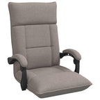 Verstellbarer Fußsessel Taupe Stoff