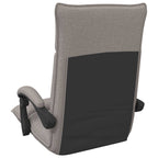 Verstellbarer Fußsessel Taupe Stoff