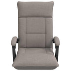 Verstellbarer Fußsessel Taupe Stoff