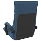 Verstellbarer Fußsessel Blau Stoff