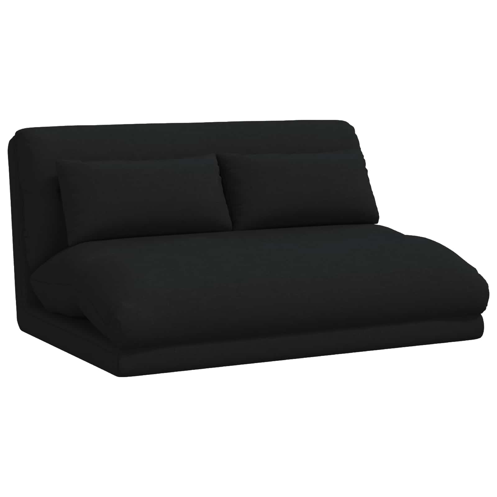 Verstellbarer Fußsessel Schwarz Stoff
