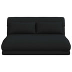 Verstellbarer Fußsessel Schwarz Stoff