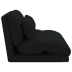 Verstellbarer Fußsessel Schwarz Stoff