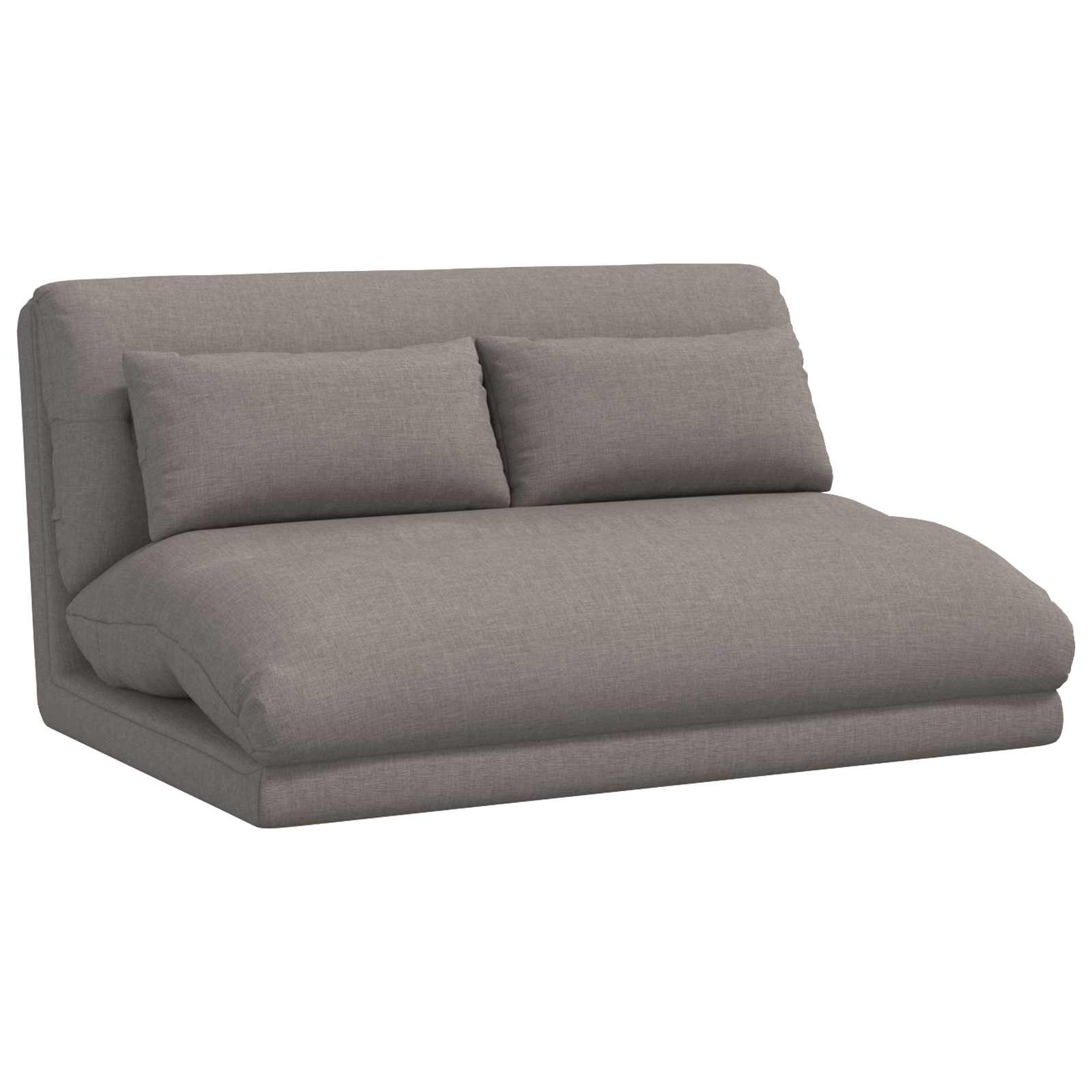 Verstellbarer Fußsessel Taupe Stoff