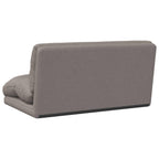 Verstellbarer Fußsessel Taupe Stoff