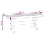 Esstischbank NOAIN 120 x 41 x 45 cm Massives Kiefernholz