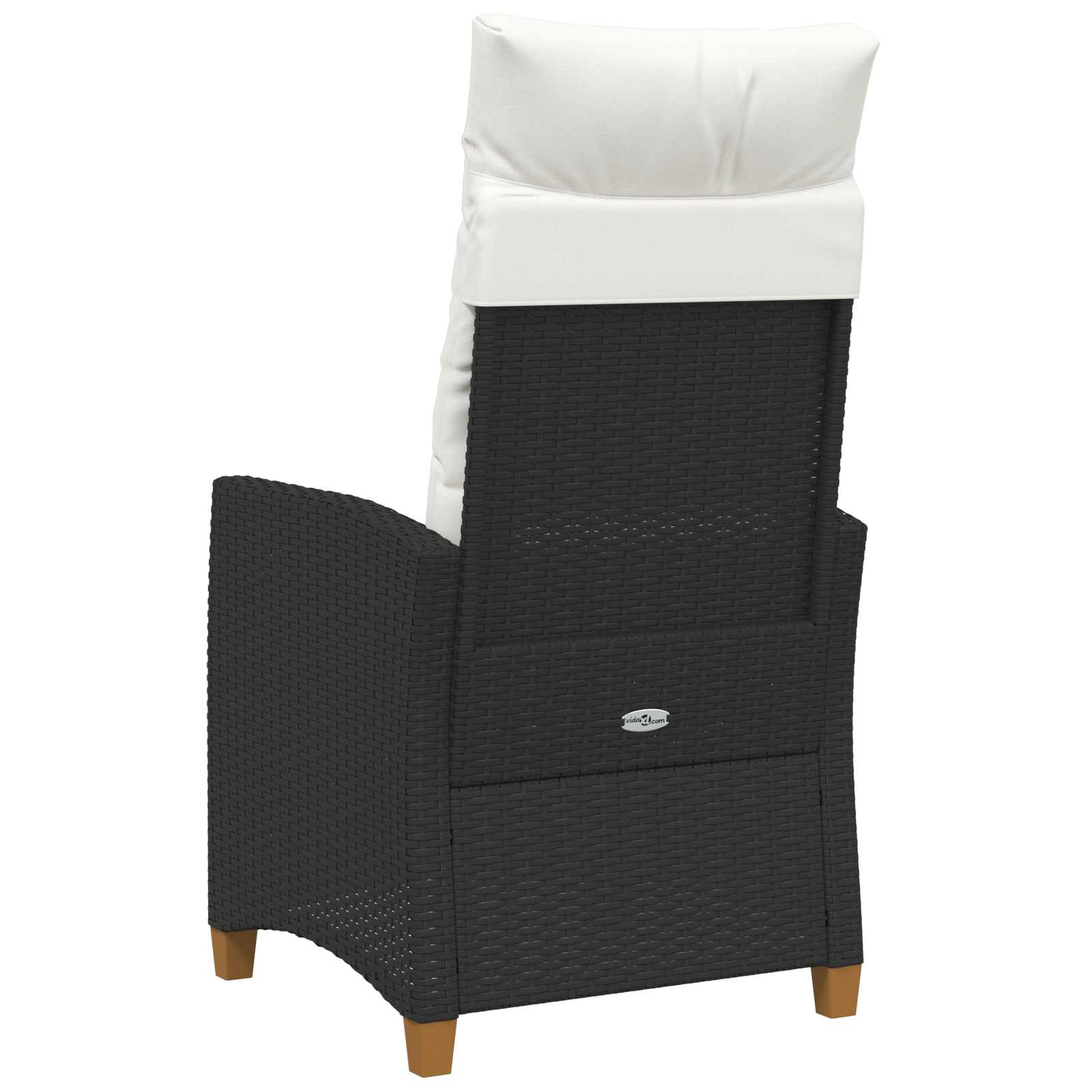 Liegestuhl mit Teeteller 62 x 64 x 112 cm Poly-Rattan