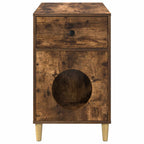 Katzenhaus Geräucherte Eiche 72 x 42,5 x 70 cm Holzwerkstoff