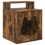 Katzenhaus Geräucherte Eiche 42,5 x 40 x 53,5 cm Holzwerkstoff