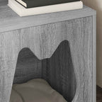 Katzenhaus Graues Sonoma 42,5 x 40 x 53,5 cm Holzwerkstoff