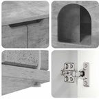 Katzenhaus Beton 85 x 55 x 50,5 cm Holzwerkstoff