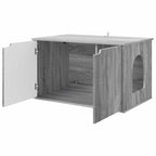 Katzenhaus Graues Sonoma 85 x 55 x 50,5 cm Holzwerkstoff