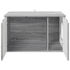 Katzenhaus Graues Sonoma 85 x 55 x 50,5 cm Holzwerkstoff