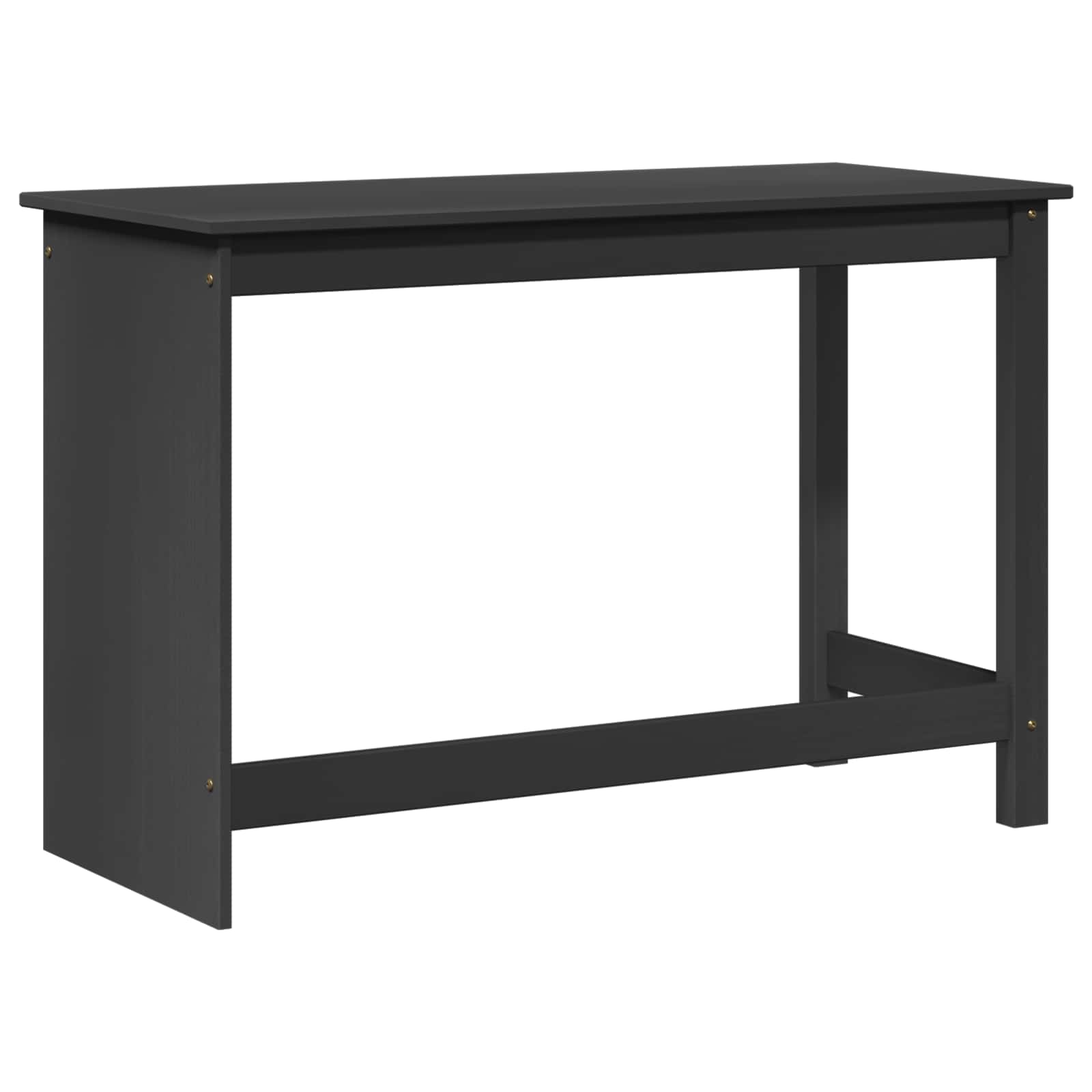 Schreibtisch Grau 112 x 50 x 75 cm Massivholz Kiefer