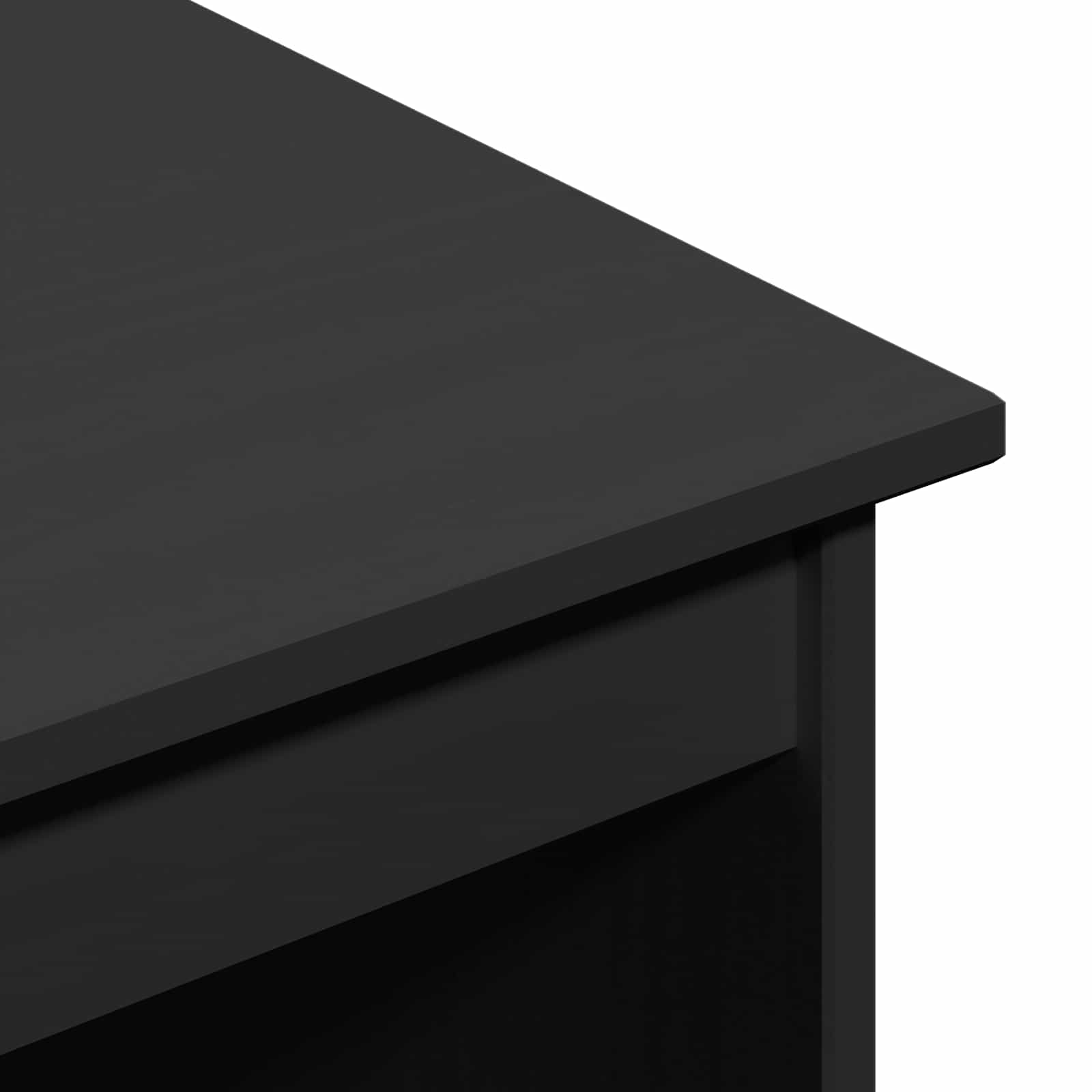 Schreibtisch Schwarz 112 x 50 x 75 cm Massivholz Kiefer