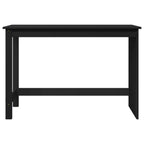 Schreibtisch Schwarz 112 x 50 x 75 cm Massivholz Kiefer