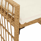 Bank Outdoor Uni Natur und Creme 116 x 55 x 82 cm