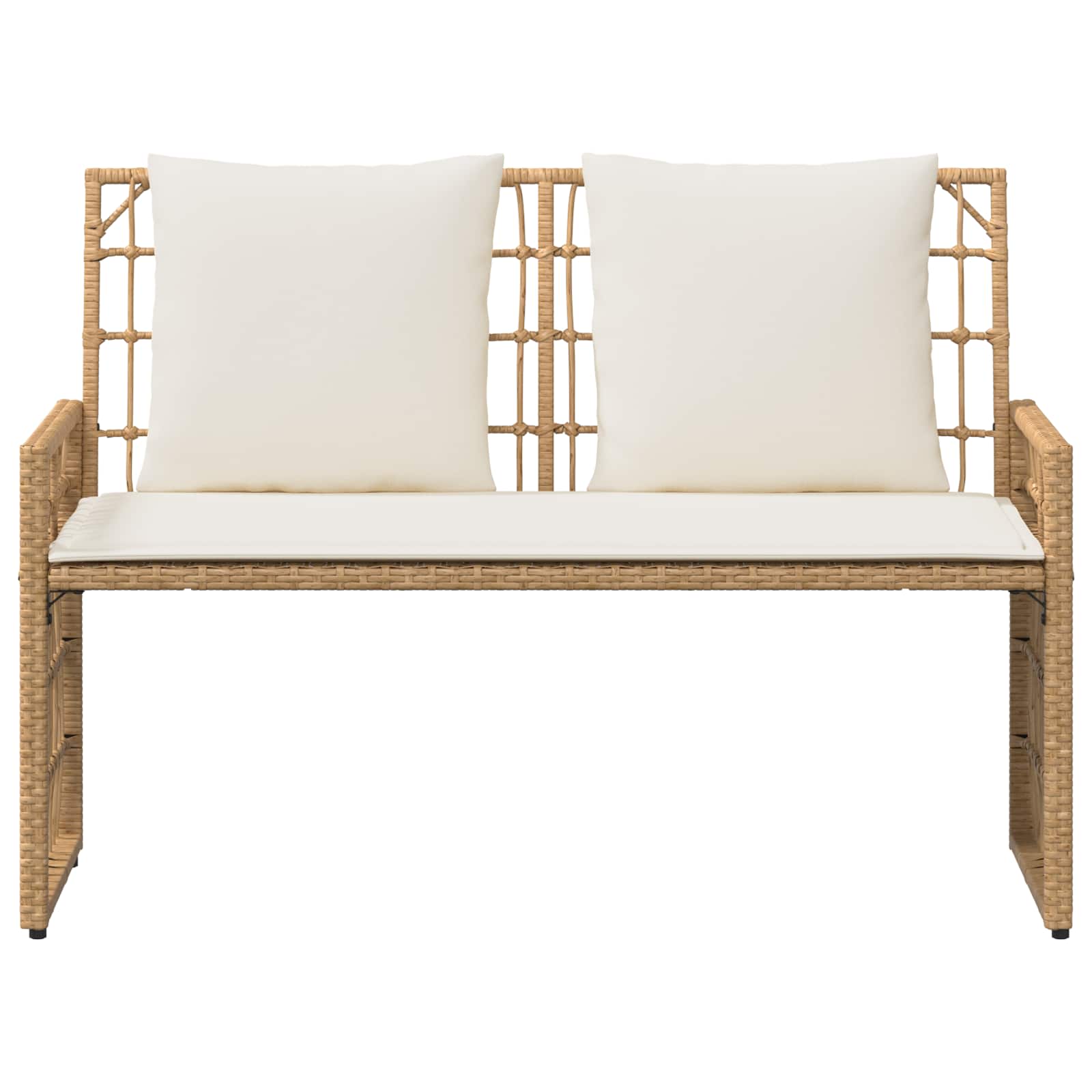 Bank Outdoor Uni Natur und Creme 116 x 55 x 82 cm
