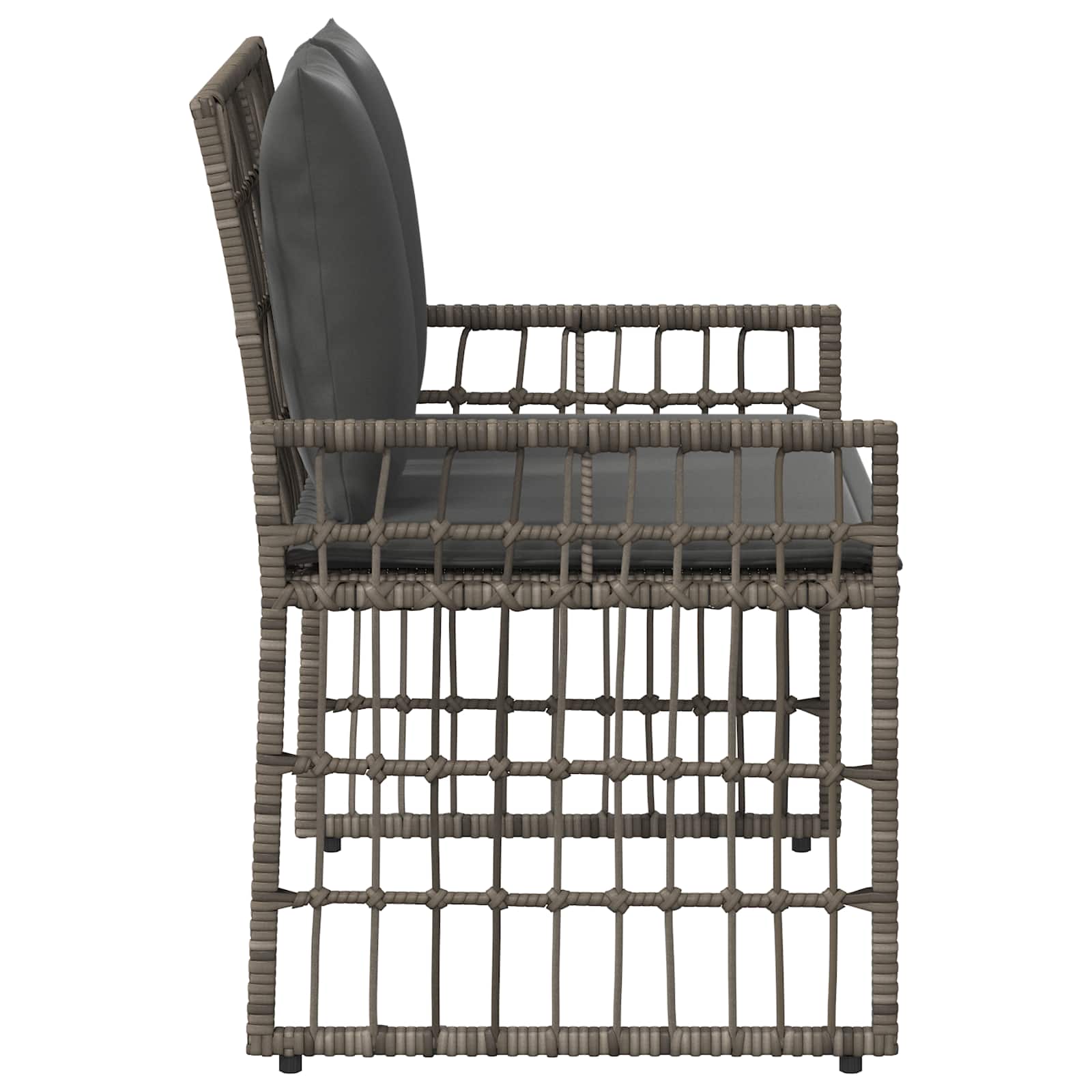 Bank Outdoor Uni Grau und Dunkelgrau 116 x 55 x 82 cm