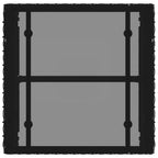 Gartenmöbel Set 11 pcs Schwarz und Türkis Poly-Rattan