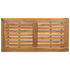 Tisch für Outdoor Grau und Braun 80 x 40 x 40 cm Poly-Rattan