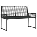 Gartenmöbel-Set mit Kissen 4 pcs Schwarz und Türkis