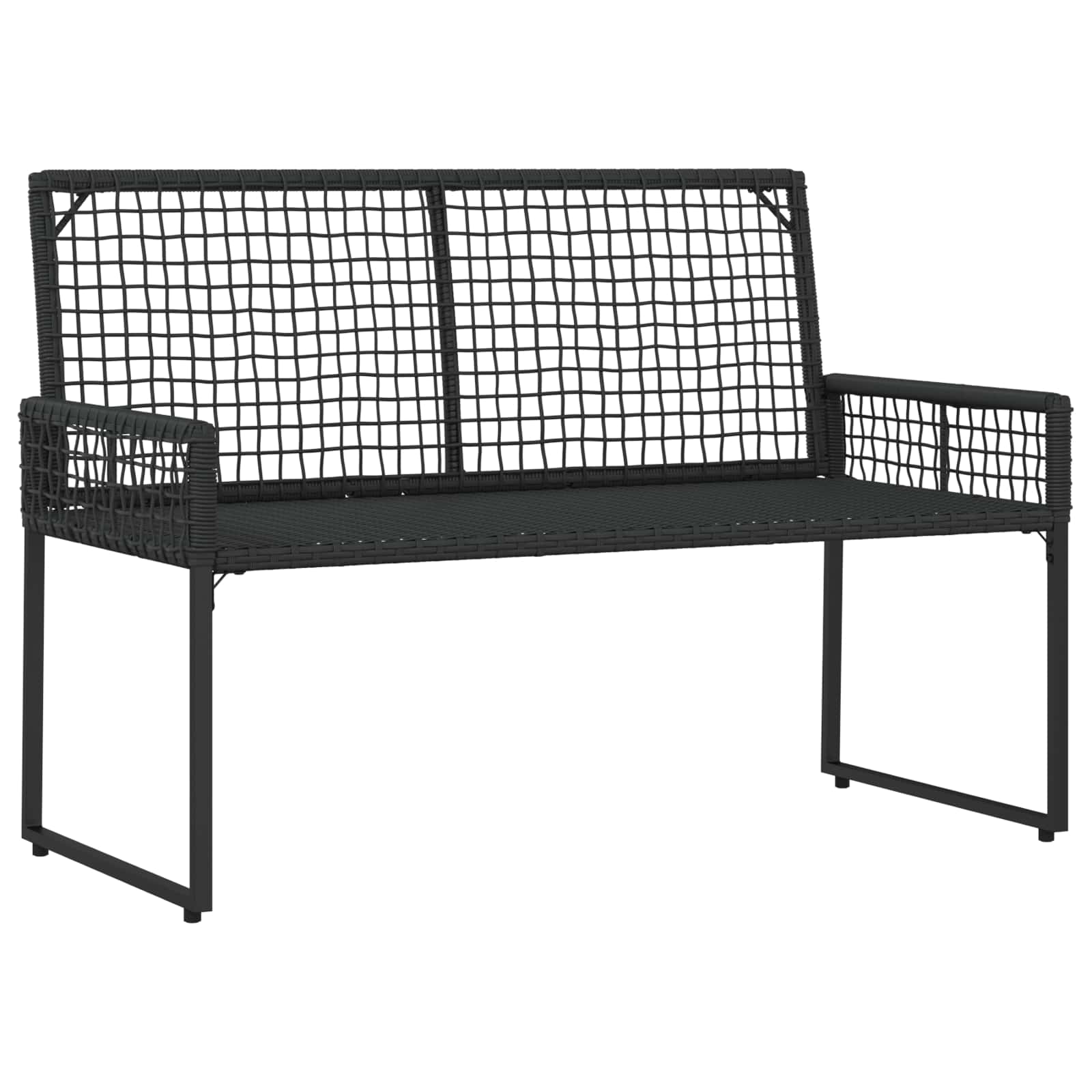 Gartenmöbel-Set mit Kissen 4 pcs Schwarz und Türkis
