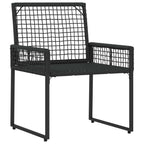 Gartenmöbel-Set mit Kissen 4 pcs Schwarz und Türkis