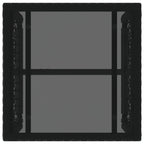 Gartenmöbel-Set mit Kissen 3 pcs Schwarz und Weiß