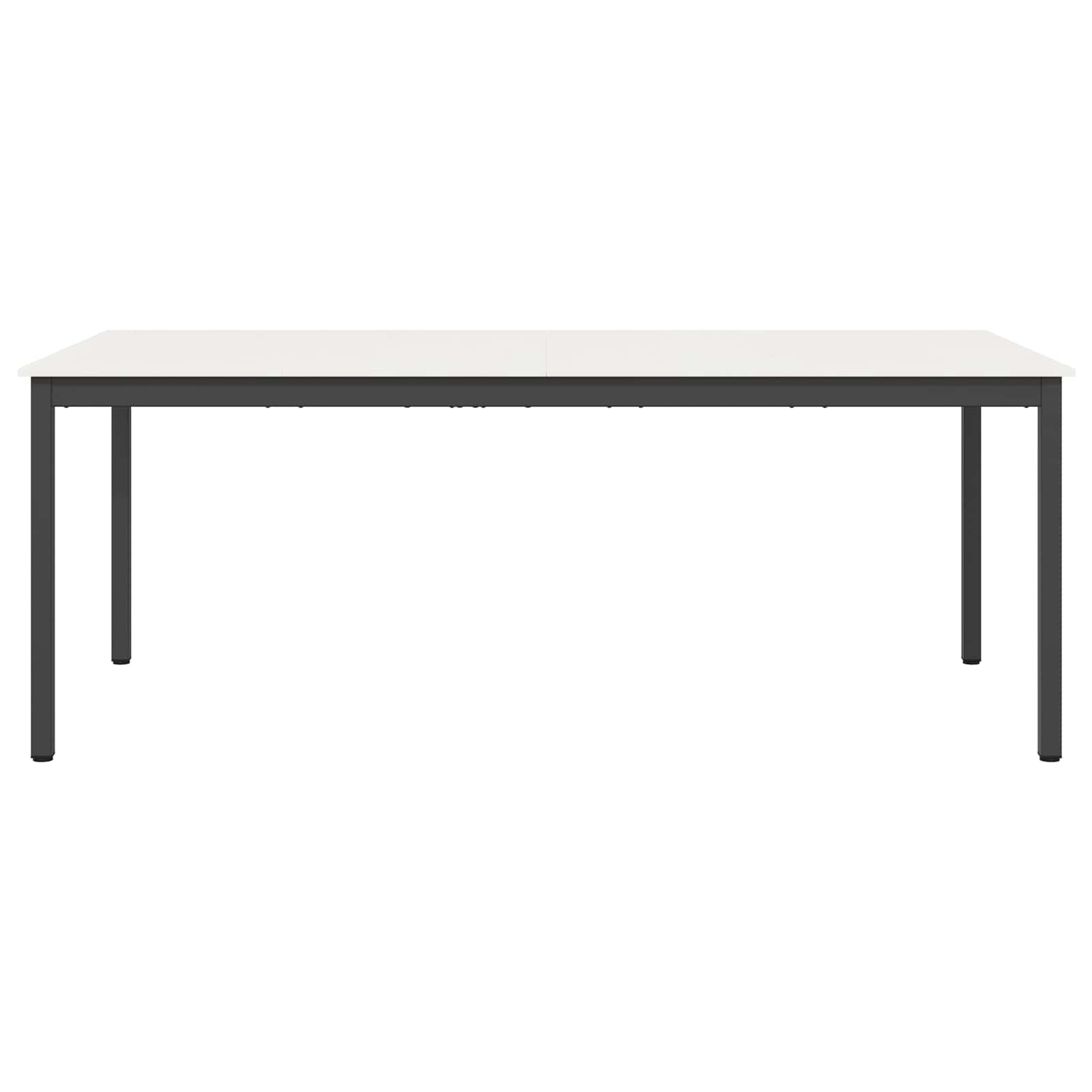 Esstisch Weiß 200 x 100 x 75 cm Massives Kiefernholz