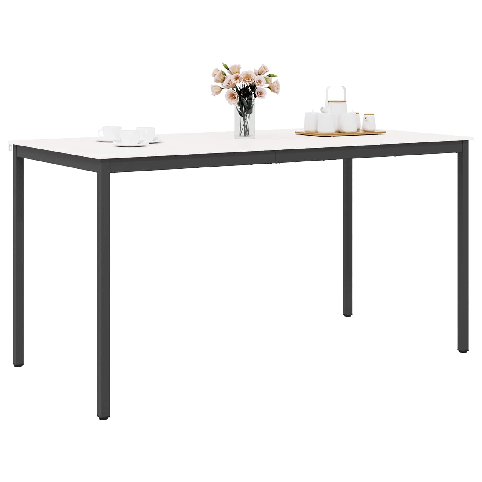Bartisch Weiß 200 x 100 x 105 cm Massives Kiefernholz