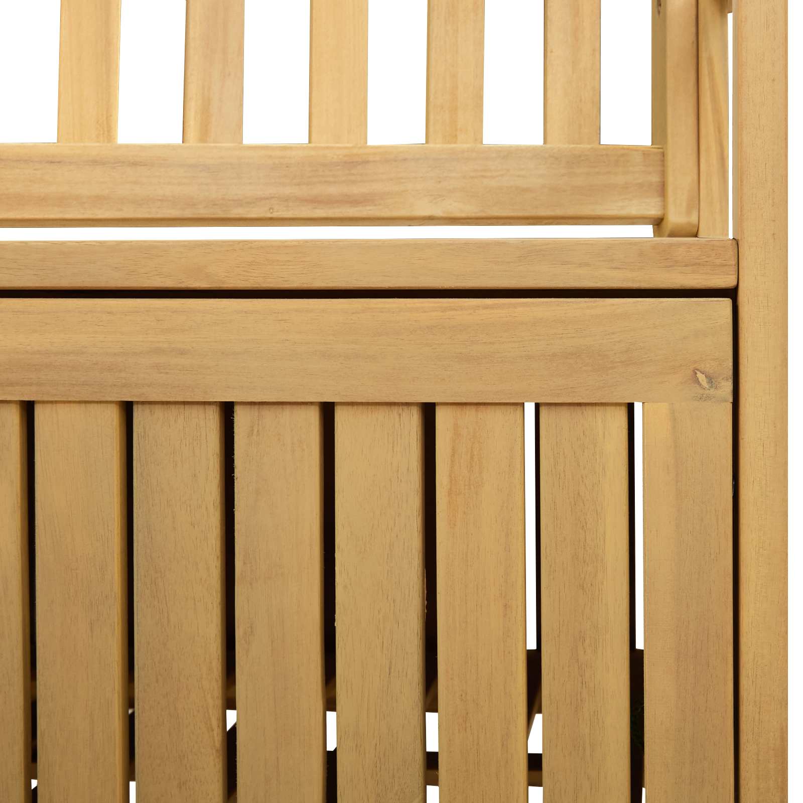 Sitzbank mit Stauraum mit Tür 170 x 63 x 84 cm Massiv-Akazie