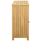 Gartenkonsole Tisch Helles Akazienholz 80 x 35 x 75 cm