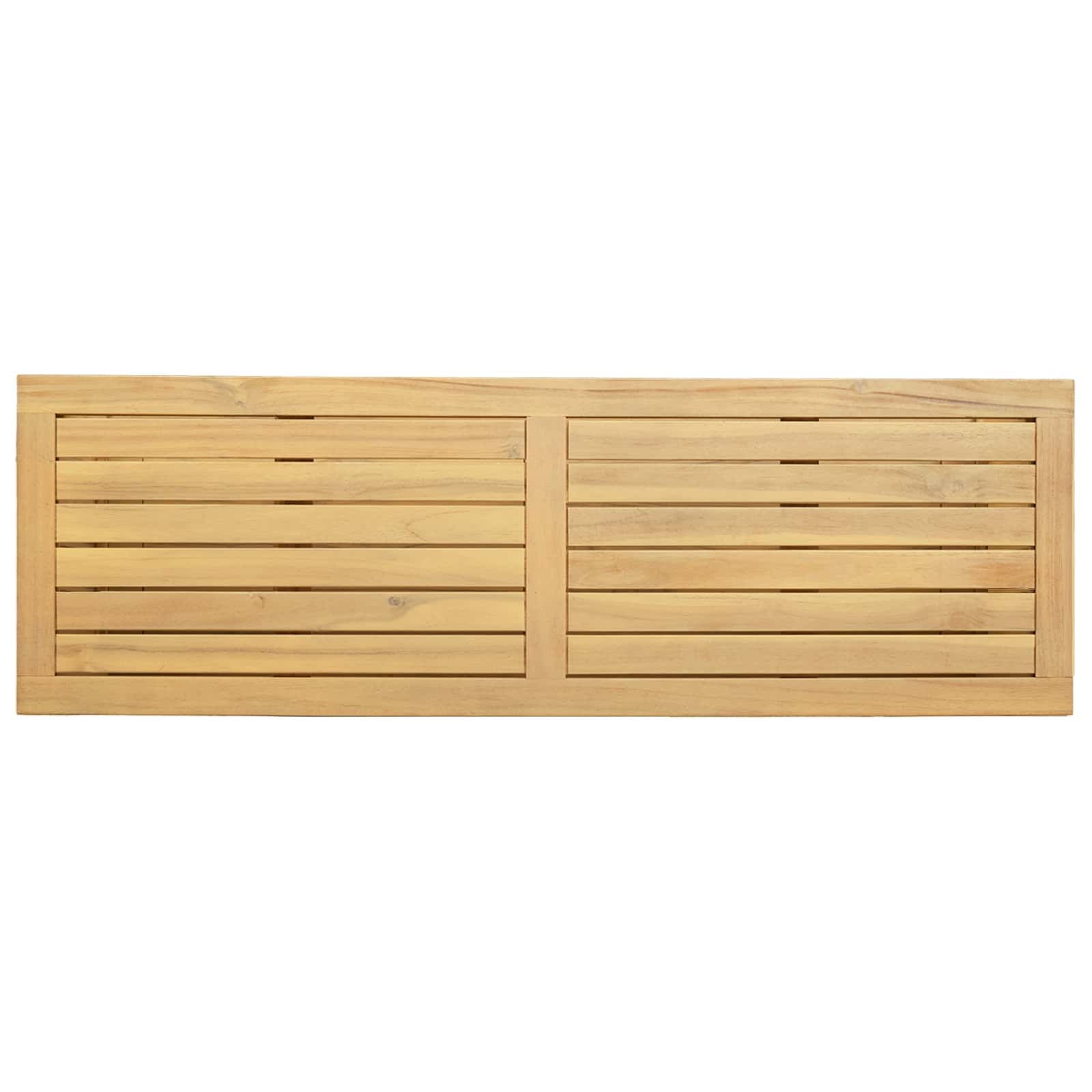 Gartenkonsole Tisch Helles Akazienholz 110 x 35 x 75 cm