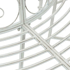 Baumbank 4-Sitzanzahl 160 x 80 x 89 cm Stahl Antik Weiß