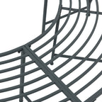 Baumbank 4-Sitzanzahl 160 x 80 x 44 cm Stahl Silber Grau