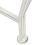 Baumbank 8-Sitzanzahl Ø 160 x 89 cm Stahl Antik Weiß Rund