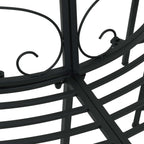 Baumbank 4-Sitzanzahl 160 x 80 x 89 cm Stahl Schwarz