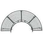 Baumbank 4-Sitzanzahl 160 x 80 x 89 cm Stahl Silber Grau